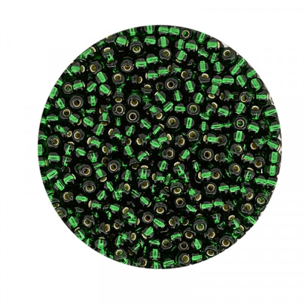 Miyuki Rocailles 2,2 mm - silverlined emerald