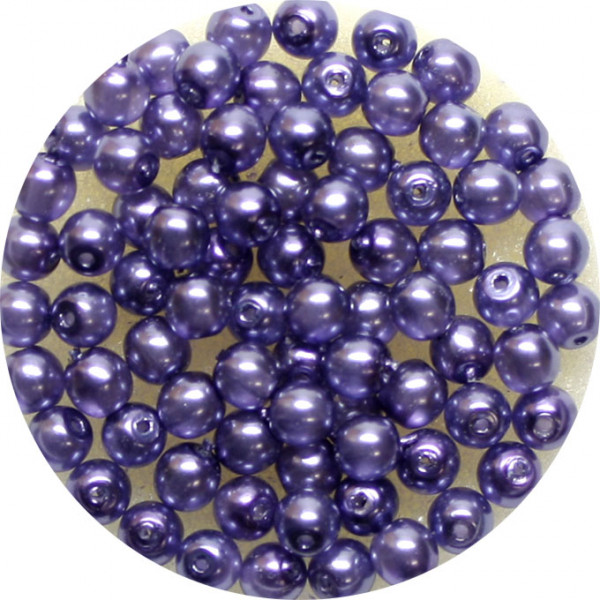 Crystal Pearl Renaissance, 4mm, 75 Stück, violet