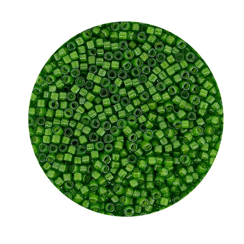 Miyuki Delicas, 11/0 (2,0mm), 9gr. Dose,green luster